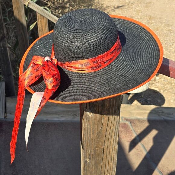 Coca Cola Kentucky Derby Hat Wide Brim Hat with coca cola logo - Picture 3 of 11